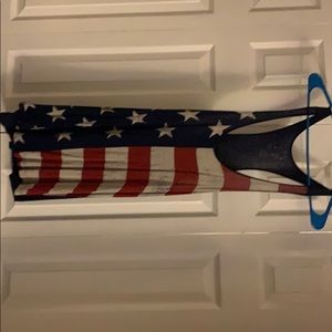 American flag tank top